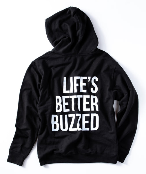 Unisex BB Logo Pullover Hoodie - Black