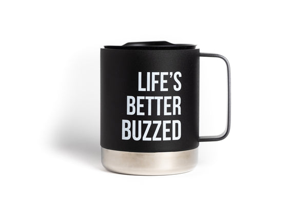 Klean Kanteen BB Logo Camping Mug W/ Tumbler Lid - 12 oz Black